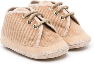 Colorichiari corduroy lace-up sneakers Neutrals