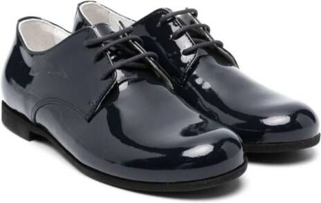 Colorichiari patent leather brogues Blue