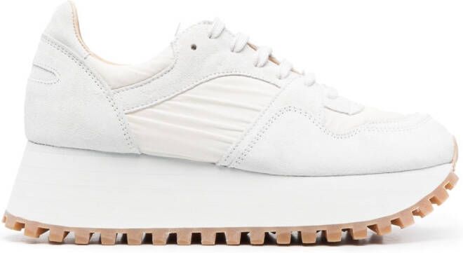 Comme Des Garçons Comme Des Garçons x Spalwart platform panelled sneakers White
