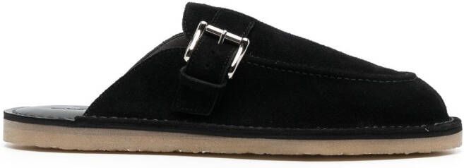 Comme des Garçons Homme buckle-fastening suede slides Black