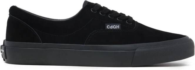Comme des Garçons Homme logo-embossed suede sneakers Black