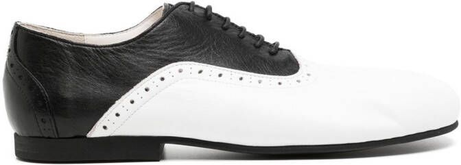 Comme des Garçons Homme Plus two-tone leather derby shoes Black