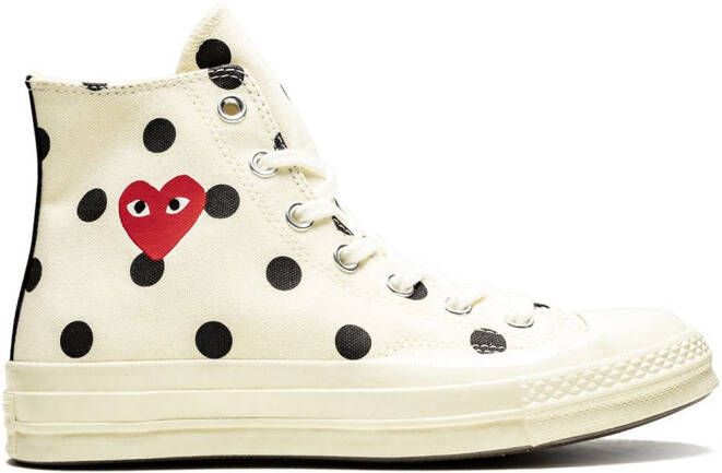 Comme Des Garçons Play x Converse Chuck 70 Hi "Polka Dot White" sneakers
