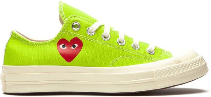 Converse x Comme Des Garçons Play Chuck 70 Ox AC "Bright Green" sneakers - Picture 2