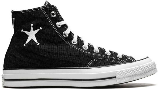 Converse x Stüssy Chuck 70 Hi "Black White" sneakers