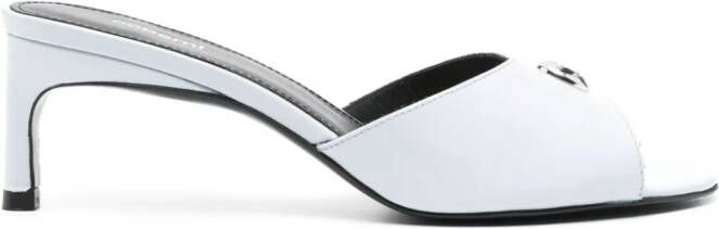 Coperni 65mm leather sandals Blue