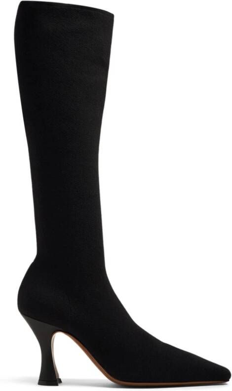 NEOUS Ran 80mm stretch-knit boots Black