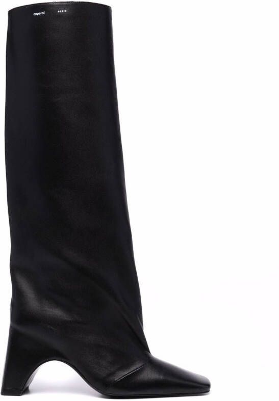 Coperni square-toe boots Black