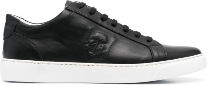 Corneliani Boston low-top leather sneakers Black