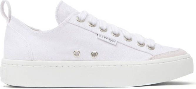 Courrèges Canvas 01 lace-up sneakers White