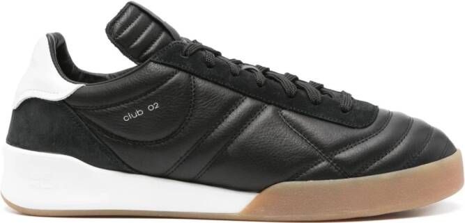 Courrèges Club 02 leather sneakers Black