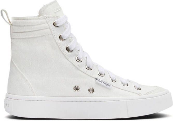 Courrèges panelled canvas sneakers White