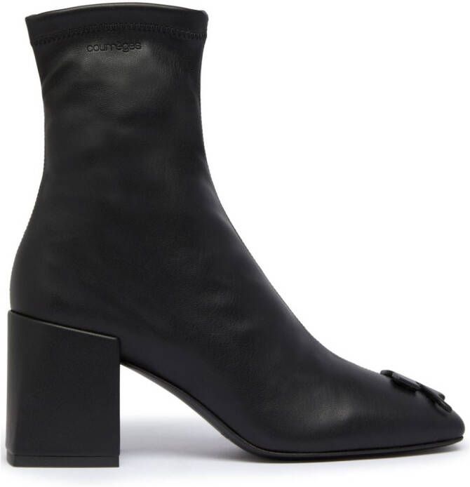 Courrèges Reedition AC faux-leather ankle boots Black