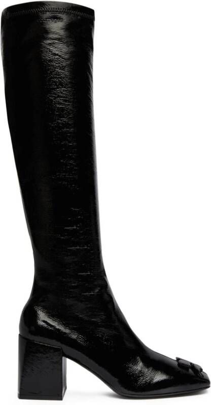 Courrèges Reedition AC Vinyl boots Black