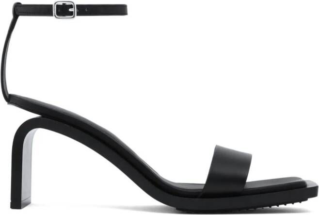 Courrèges Stream 70mm sandals Black