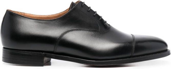 Crockett & Jones leather oxford shoes Black