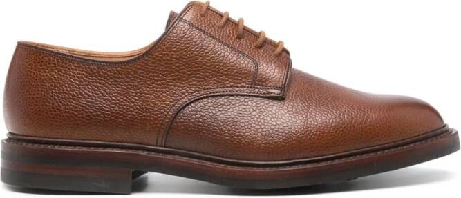 Crockett & Jones Gasmere leather derby shoes Brown