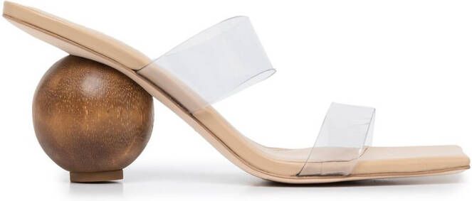 Cult Gaia 90mm NHU sandals Brown