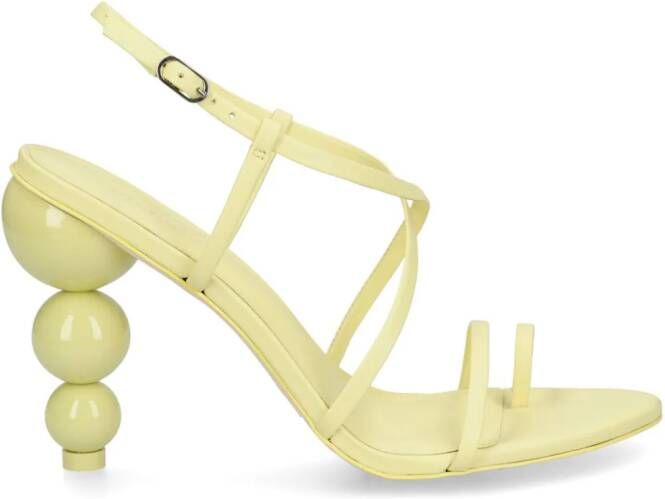 Cult Gaia Robyn 95mm sculptural-heel sandals Yellow