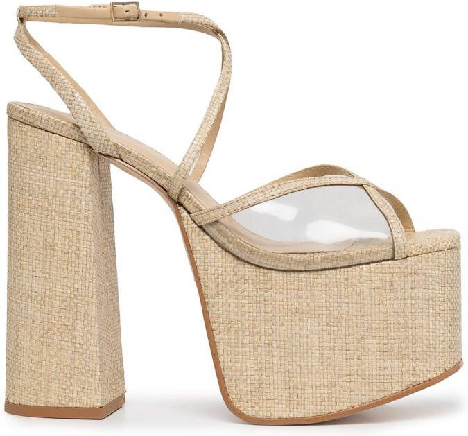 Cult Gaia Sofie platform sandals Neutrals