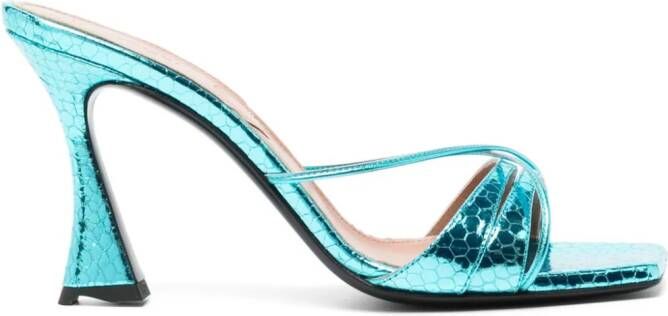 D'ACCORI 100mm Lust sandals Blue