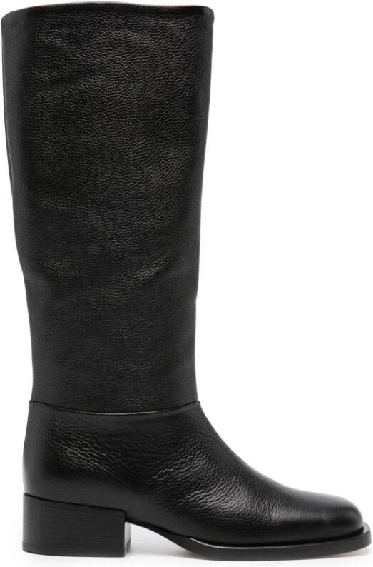 Dear Frances smooth-grain leather boots Black