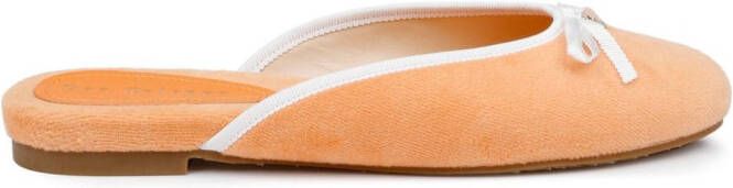 Dee Ocleppo Athens terry-cloth mules Orange