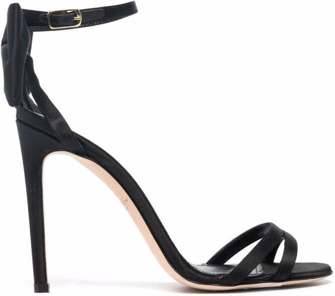 Dee Ocleppo bow-detail leather sandals Black