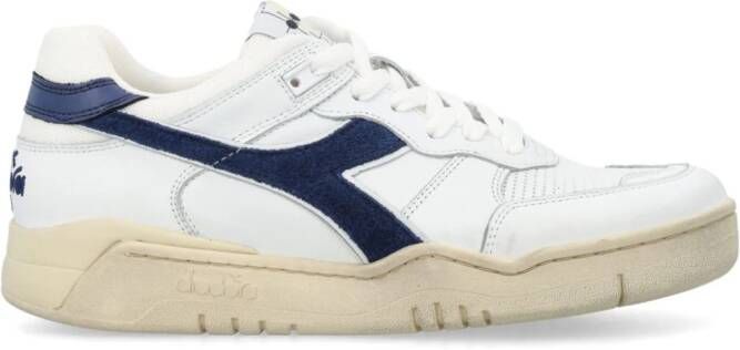 Diadora panelled leather sneakers White