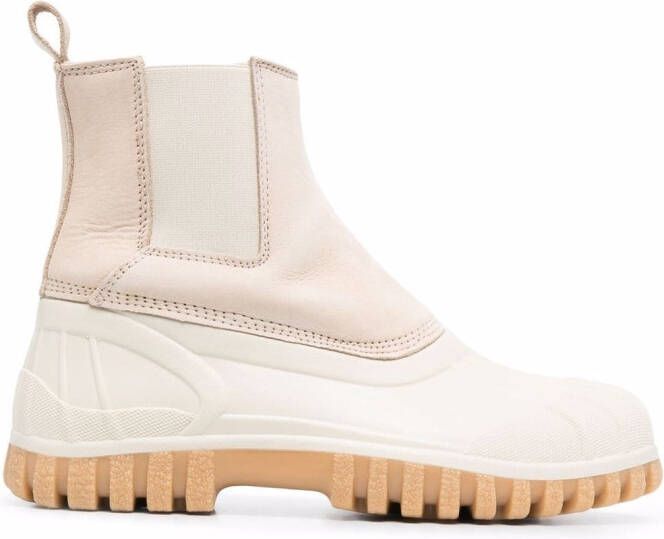 Diemme leather-panel chunky boots Neutrals