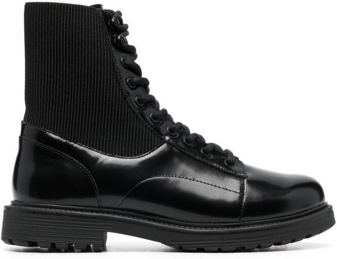 Diesel Alabama elasticated-panel combat boots Black