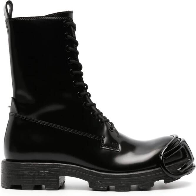 Diesel D-Hammer D lace-up leather boots Black
