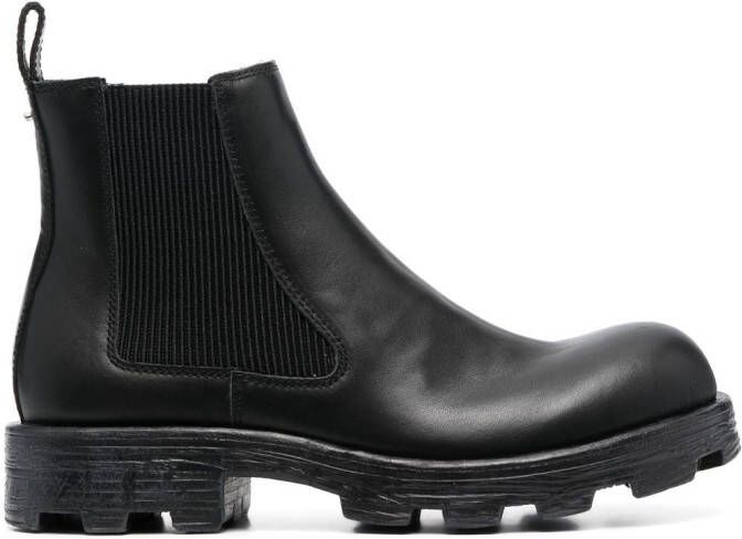 Diesel ridged-sole Chelsea boots Black