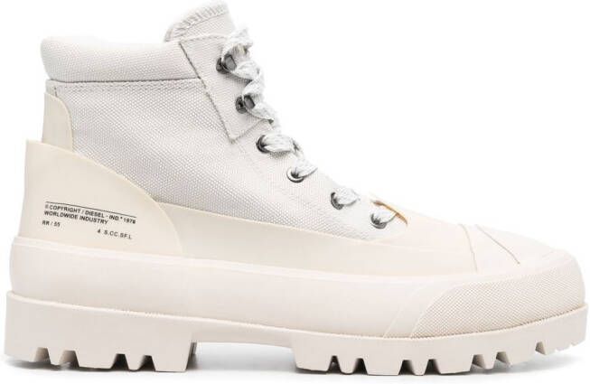 Diesel D-Hiko X lace-up boots Neutrals