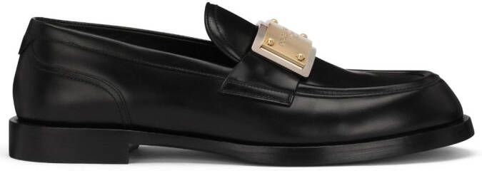 Dolce & Gabbana Bernini leather loafers Black