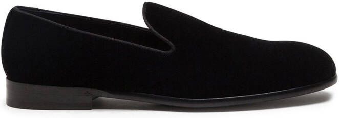 Dolce & Gabbana velvet slippers Black