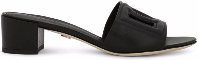 Dolce & Gabbana 40mm DG-logo mules Black