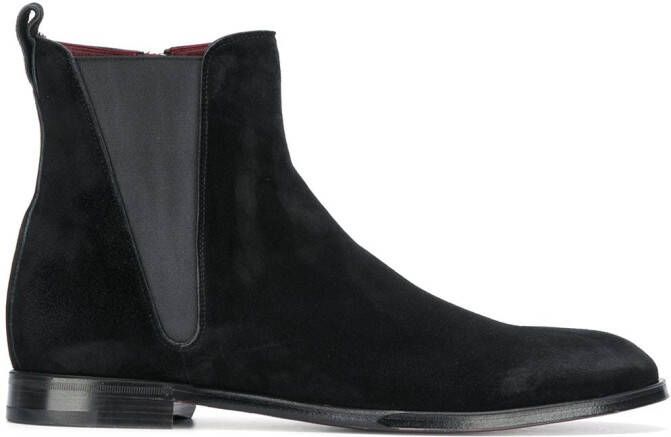 Dolce & Gabbana Giotto suede ankle boots Black