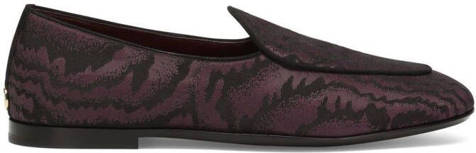 Dolce & Gabbana Iridescent Caravaggio slippers Black