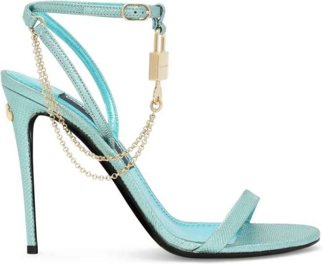 Dolce & Gabbana Keira leather sandals Blue