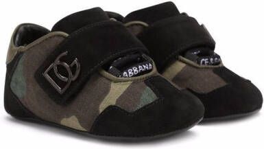 Dolce & Gabbana Kids camouflage-print low-top sneakers Green