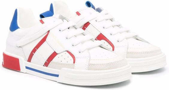 Dolce & Gabbana Kids contrasting details sneakers White
