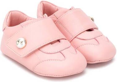 Dolce & Gabbana Kids DG logo pearl sneakers Pink