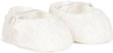 Dolce & Gabbana Kids lace-detail Mary Jane shoes White