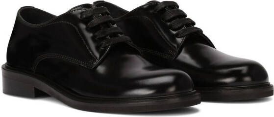Dolce & Gabbana Kids leather derby shoes Black