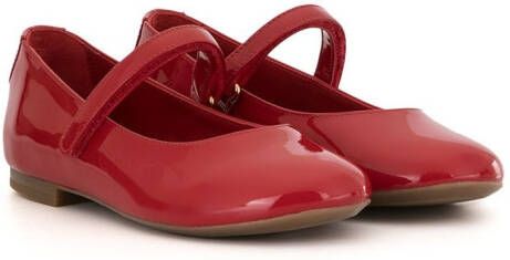 Dolce & Gabbana Kids patent leather Mary Jane shoes Red