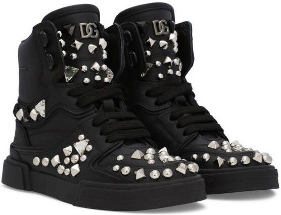 Dolce & Gabbana Kids Portofino high-top sneakers Black