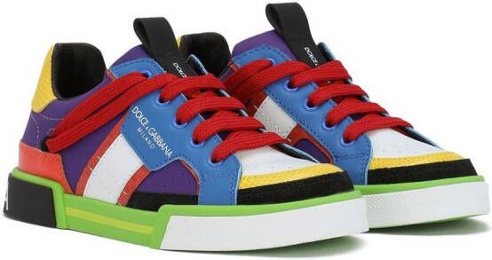 Dolce & Gabbana Kids Portofino low-top sneakers Blue