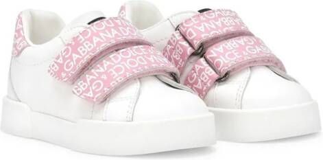 Dolce & Gabbana Kids Portofino touch-strap sneakers White
