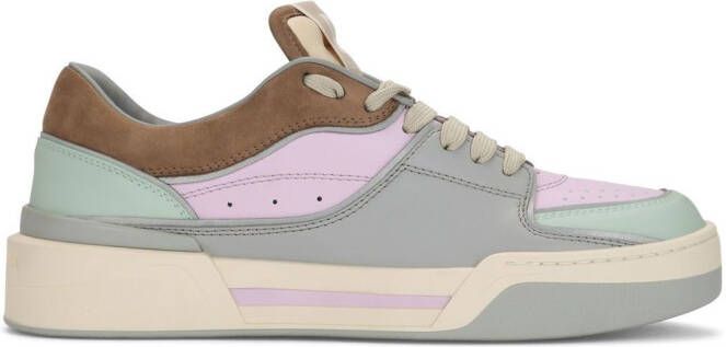 Dolce & Gabbana New Roma leather sneakers Grey